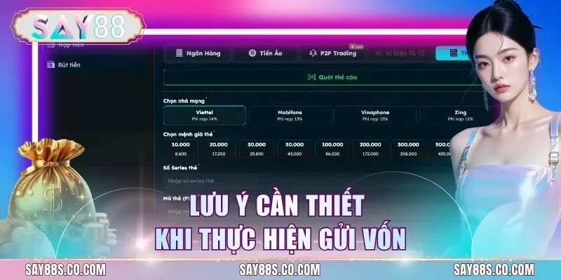 Lưu ý cần thiết khi thực hiện gửi vốn